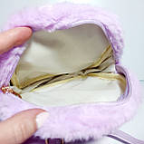 Рюкзак для дівчинки хутряний зайка, фото 5