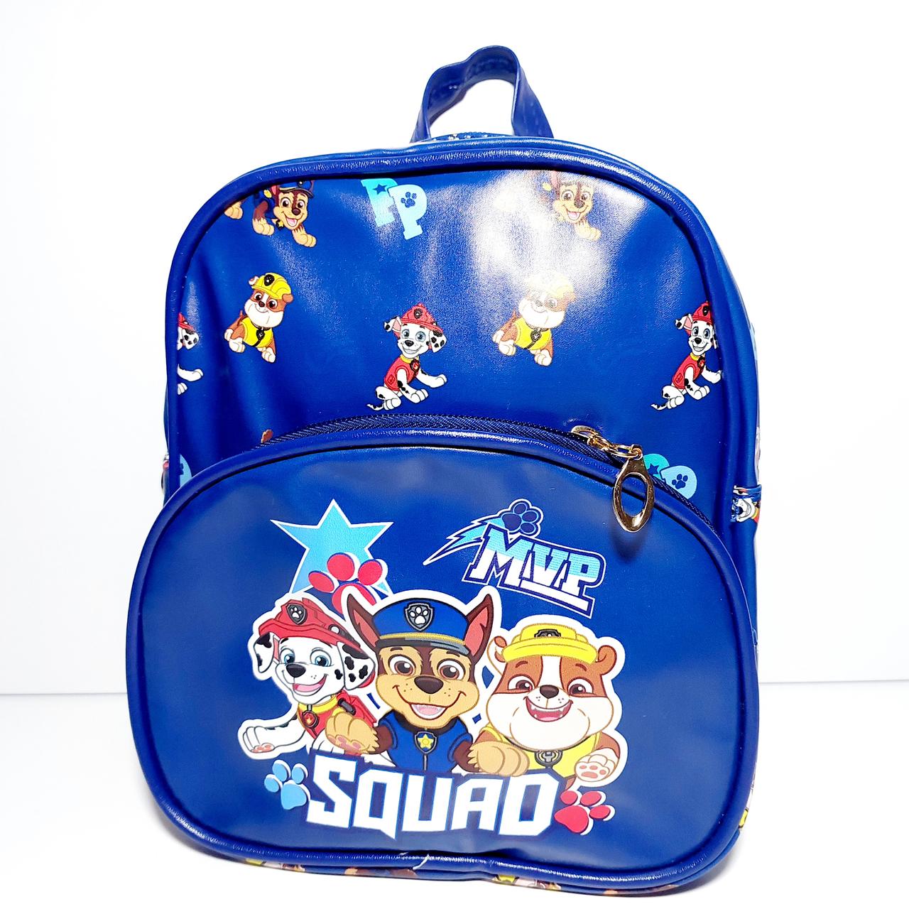 Рюкзак щенячий патруль шкірозамінник темносиній, фото 1