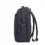 RivaCase 8365 чорний рюкзак для ноутбука 17.3 дюймів, фото 4