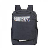 RivaCase 8365 чорний рюкзак для ноутбука 17.3 дюймів, фото 6