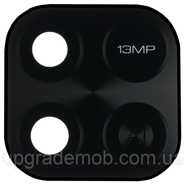 Скло камери Xiaomi Redmi 10A з рамкою чорного кольору, фото 1