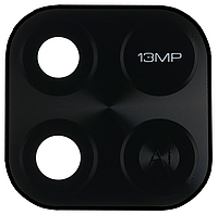 Скло камери Xiaomi Redmi 10A з рамкою чорного кольору