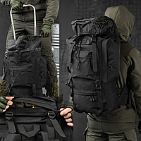 Тактический рюкзак-баул военный, сумка транспортная баул армейский 100 литров черный