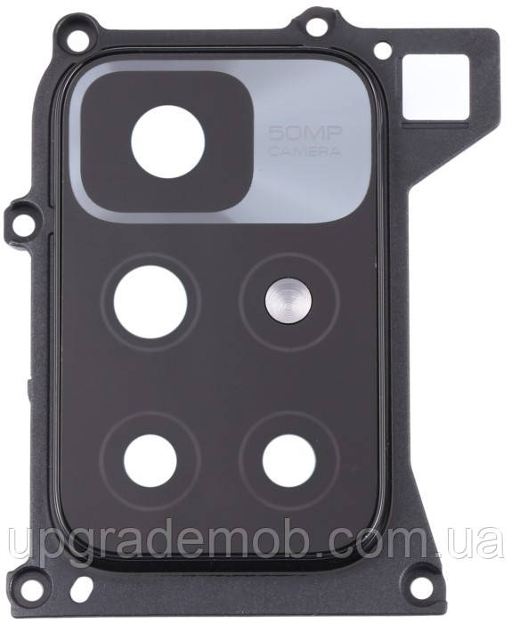 Скло камери Xiaomi Redmi 10/Redmi 10 Prime/Redmi 10 Prime 2022 з рамкою чорного кольору, фото 1