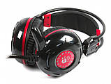 Навушники A4Tech Bloody G300 (Black+Red) ігрові з мікрофоном, неонове підсвічування, чорні, фото 3