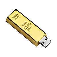 Флешка 32GB USB 2.0 "Золотой слиток"