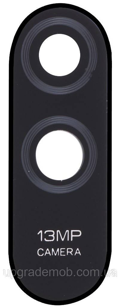 Скло камери Xiaomi Redmi 9A з рамкою чорного кольору, фото 1