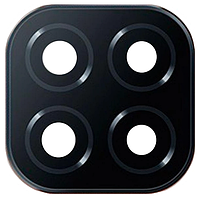 Скло камери Xiaomi Redmi 9C з рамкою чорного кольору