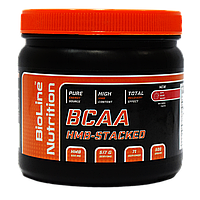 Мышечный заряд: Аминокислоты BCAA 2:1:1 HMB-Stacked Bioline Nutrition 0,5 кг вкус малина