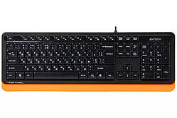 Клавіатура A4Tech Fstyler FK10 (Orange) , USB, чорний+ помаранчевий