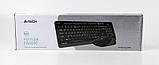 A4Tech Fstyler FG1010, комплект бездротовий клавіатура з мишою, чорний+сірий колір, фото 10