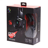 Гарнітура ігрова Bloody G575 (Black) з мікрофоном, Hi Fi, 7.1 віртуальний звук, RGB підсвічування, USB, фото 8