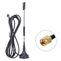 Антена виносна/зовнішня 433 мГц 12 dBi SMA Male 3 метри з магнітом, для систем автоматики