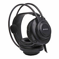 Навушники A4-Tech FH200U (Grey) USB з мікрофоном, Fstyler USB Stereo Headphone, сірий