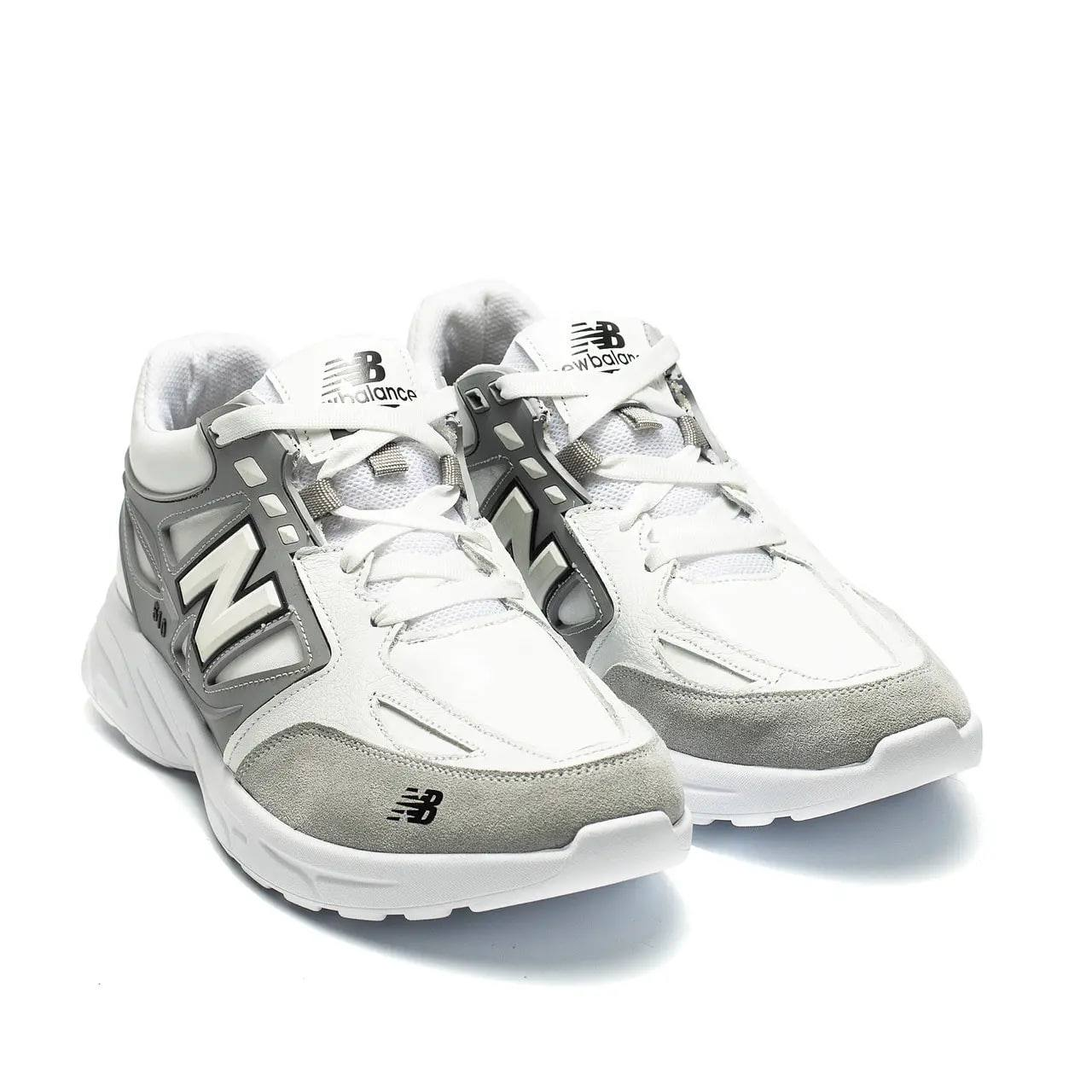 Чоловічі шкіряні кросівки весна/осінь білі Clasic White NB5 біл, фото 1