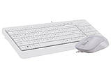 A4Tech Fstyler F1512 , комплект дротовий клавіатура з мишою, USB, білий колір, фото 3