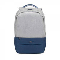 RivaCase 7567 сіро-синій рюкзак  для ноутбука 17.3 дюймів.