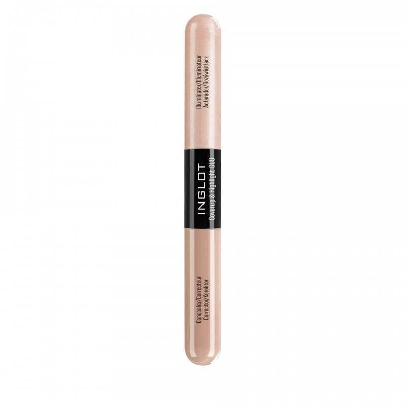 Консилер та хайлайтер Inglot Coverup & Highlight DUO Concealer and Illuminator № 103