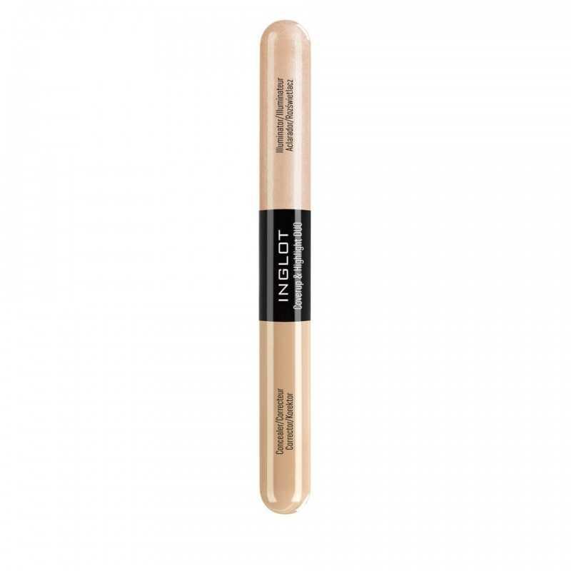 Консилер та хайлайтер Inglot Coverup & Highlight DUO Concealer and Illuminator № 102