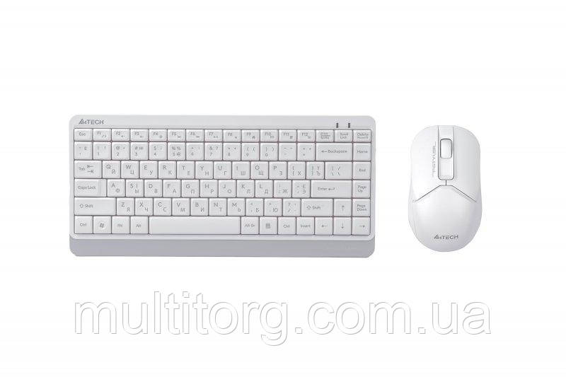 A4Tech Fstyler FG1112S, комплект бездротовий клавіатура з мишою, білий колір