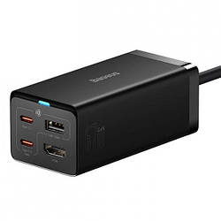 Зарядний пристрій настінний Baseus GaN5 Pro Desktop Fast Charger 67 W з кабелем Black (CCGP110201)