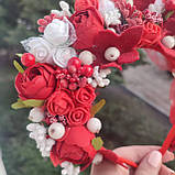 Вінок український Венок патриотический Ободок України червоний обруч для волосся 650 грн, фото 5