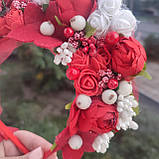 Вінок український Венок патриотический Ободок України червоний обруч для волосся 650 грн, фото 2