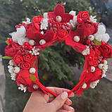 Вінок український Венок патриотический Ободок України червоний обруч для волосся 650 грн, фото 6