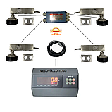 Комплект обладнання до 4000кг (ZEMIC MB6/А6 +CZL803 4шт +кабель +суматор) для виготовлення ваг, фото 6