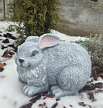 Декор для саду Зайка з бетону, фото 2