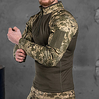 Тактическая рубашка убакс мультикам под бронижелет, боевая рубашка зсу ubacs пиксель