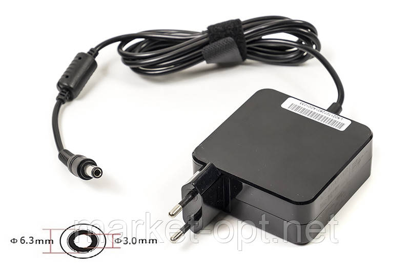 Блок живлення для ноутбуків PowerPlant TOSHIBA 220V, 19V 60W 3.16A (6.3*3.0) wall mount, фото 1