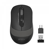 Мышь беспроводная A4Tech Fstyler FG10CS Air (Stone Grey), USB, цвет черный+серый