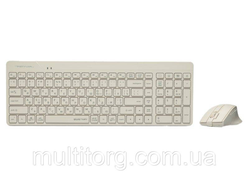 A4Tech Fstyler FG2400 Air (Beige), комплект бездротовий клавіатура з мишою, колір бежевий