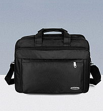Сумка чоловіча через плече чорна практичний дизайн, портфель, сумка для ноутбука