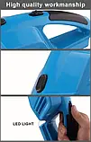 Автомобільний пилосос провідний GRIKEY 5 Блакитний з насадками та мікрофіброю 120W, 5kPA, фото 5