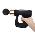 Ручний масажер для тіла 4в1 акумуляторний, з USB, HB-007, Чорний / Перкусійний масажер антицелюлітний, фото 3