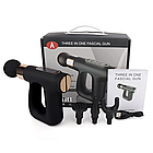 Ручний масажер для тіла 4в1 акумуляторний, з USB, HB-007, Чорний / Перкусійний масажер антицелюлітний, фото 10