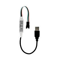 SPI мини контроллер SP002E USB DC5-24V (3 кнопки) WS2811, WS2812, WS2813