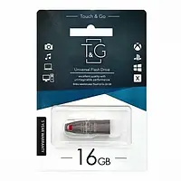 USB Флешка Flash Drive T&G 16gb Chrome 115 Металлик