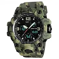 Мужские наручные часы Skmei 1155BCMGN Green Camo