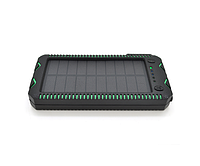 Power bank 30000 mAh Solar,2хFlashlight,5V/200mA, Input:5V/2A(microUSB), Output:5V/2A(2хUSB), rubberized case,