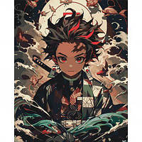 Картина по номерам "Аниме Клинок рассекающий демонов: Тандзиро Камадо" 40x50 см [tsi233862-ТSІ]