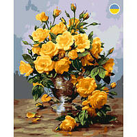 Картина по номерам "Букет желтых роз" 40x50 см [tsi233896-ТSІ]
