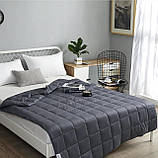 Ковдра обважнена гравітаційна 150х200 см 8 кг Ruhhy 19532 Польща темно-сіра, фото 2