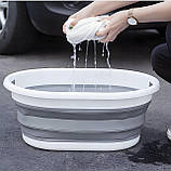 Силіконовий складаний кошик таз миска для білизни 25 л Ruhhy15371 Польща, фото 3