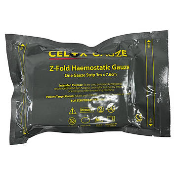 Бинт гемостатичний Z-Fold Celox Gauze (3 м х 7,6 см)