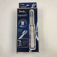 Электрическая зубная щетка sk-601 белая / Зубная щетка на батарейках / CI-544 Электрощитка зубная