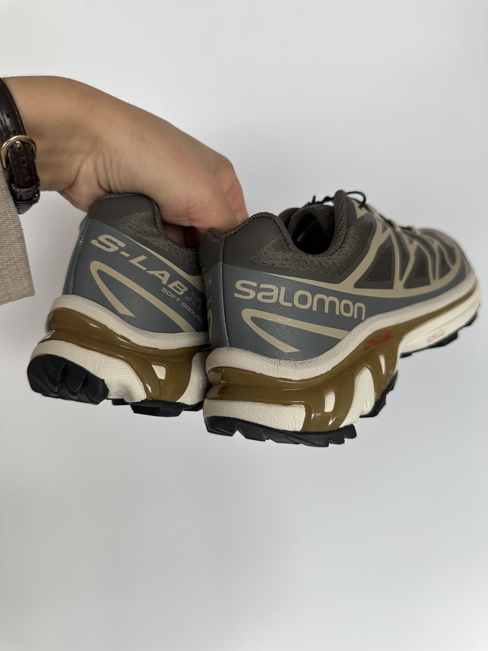 Salomon S/LAB XT-6 Beluga Dull Gold - фото 3 - id-p1960229735