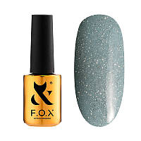 FOX Sparkle №007 - светоотражающий гель-лак, серо-голубой, 7 мл
